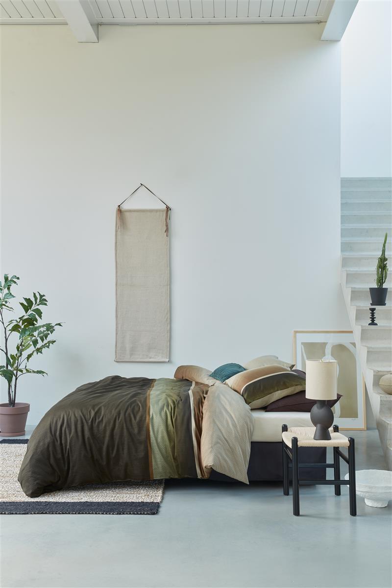 Beddinghouse Dekbedovertrek Aiden Olive Green