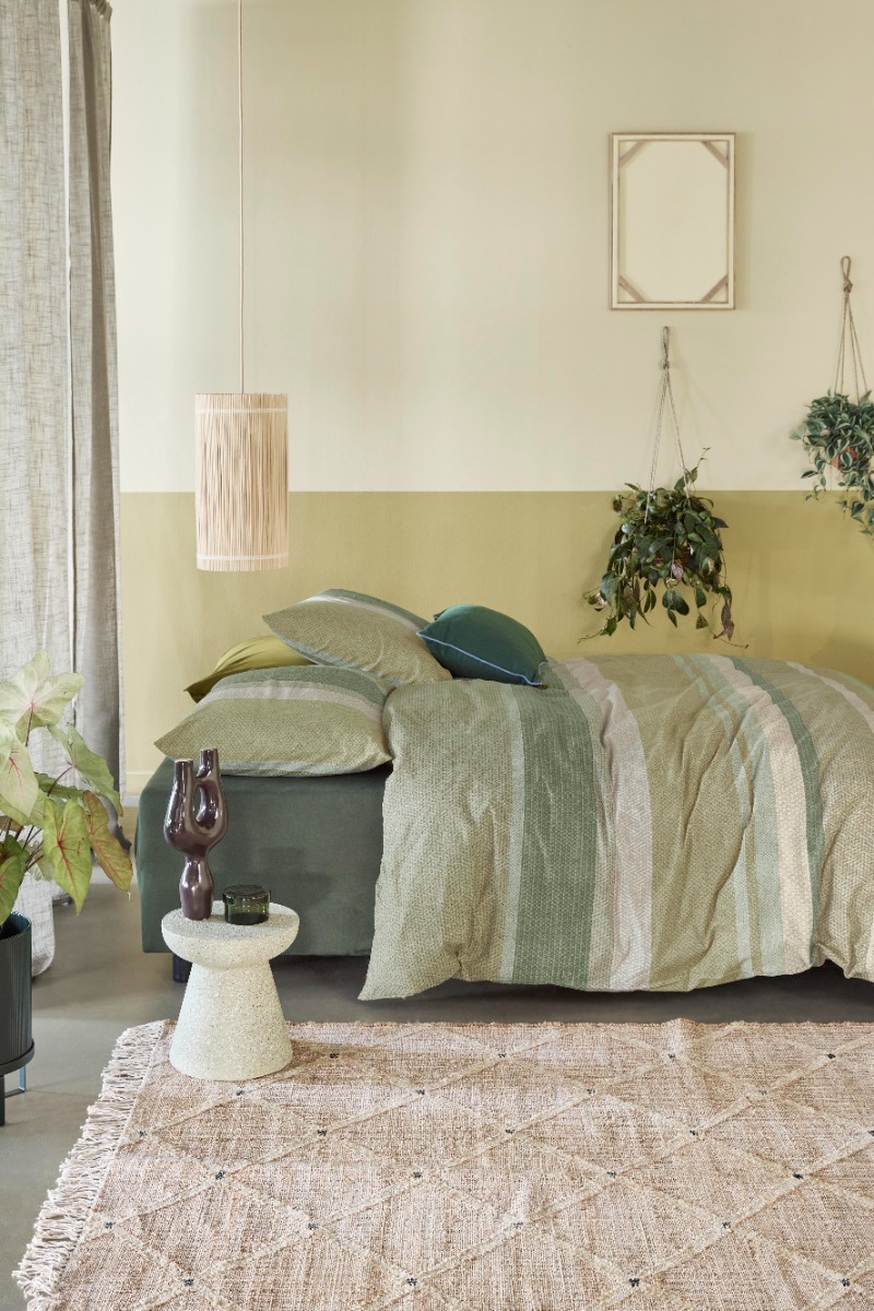 Beddinghouse Dekbedovertrek Sebastian Grey Green