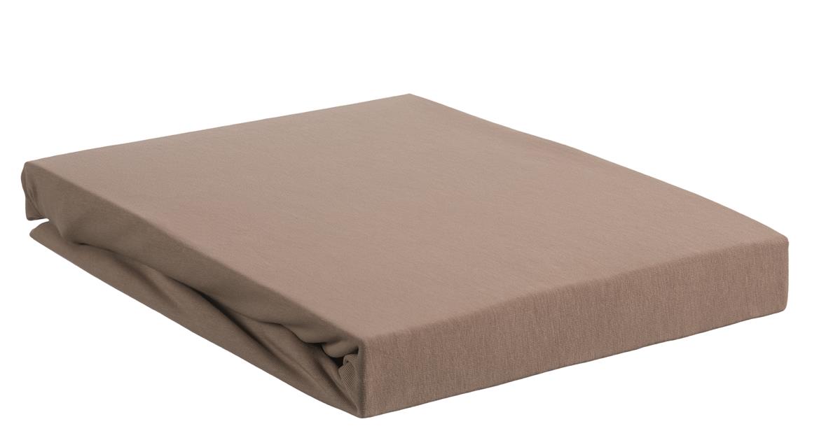 Beddinghouse Hoeslaken Jersey Stretch 220 gr Taupe