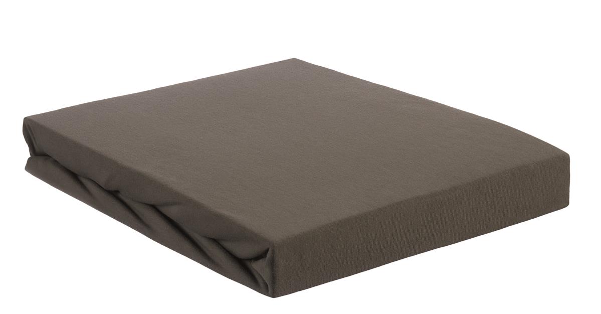 Beddinghouse Hoeslaken Jersey Stretch topper 220 gr Warm Grey