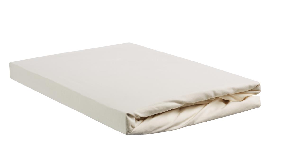 Beddinghouse Hoeslaken Perkal splittopper Offwhite