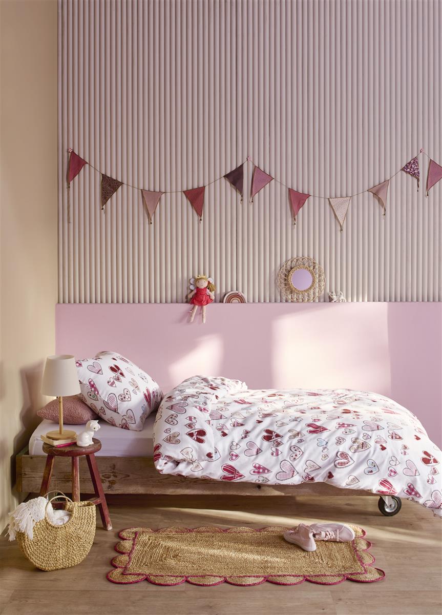 Beddinghouse Kids Dekbedovertrek Flanel Sweethearts Multi 1 persoons