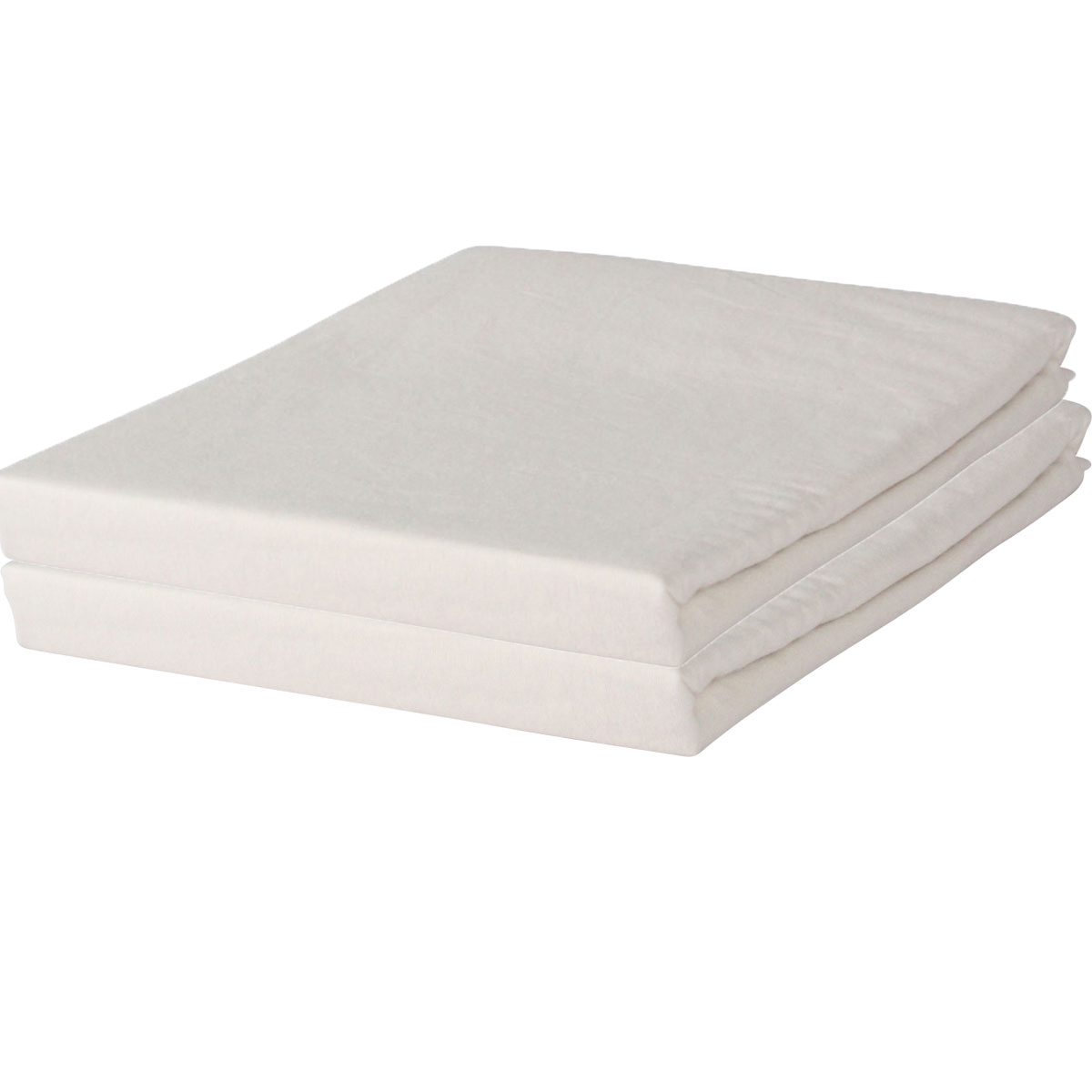 Bonnanotte Kussensloop Flanel Offwhite 2x 60x70