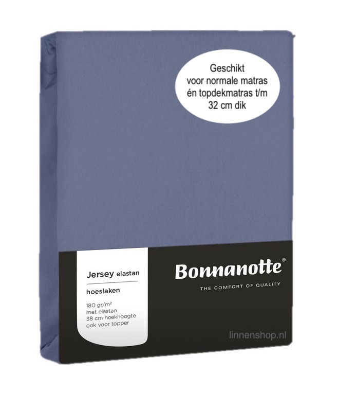 Bonnanotte (topper) Hoeslaken Jersey Elastan Denim