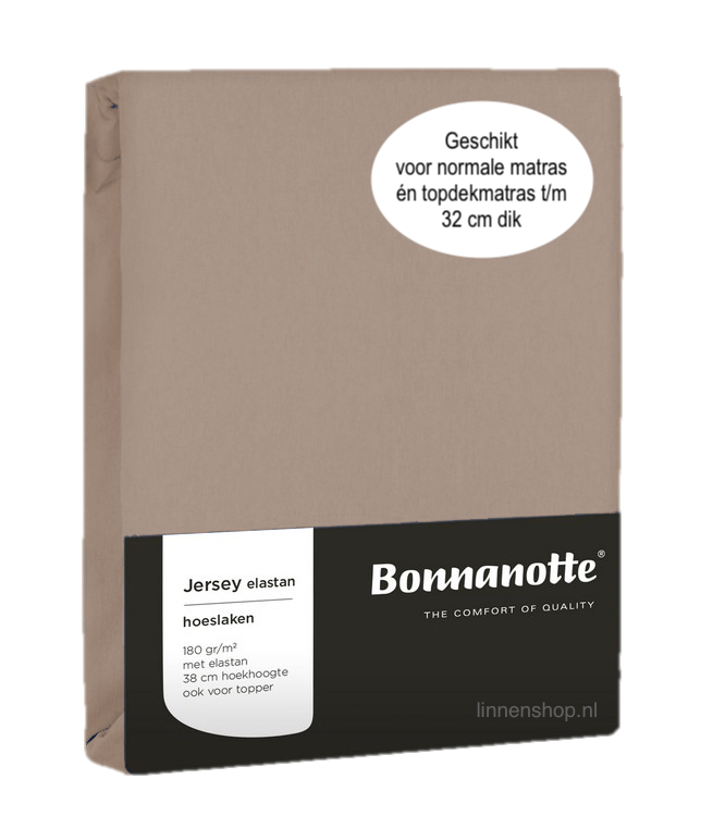 Bonnanotte (topper) Hoeslaken Jersey Elastan Kiezel