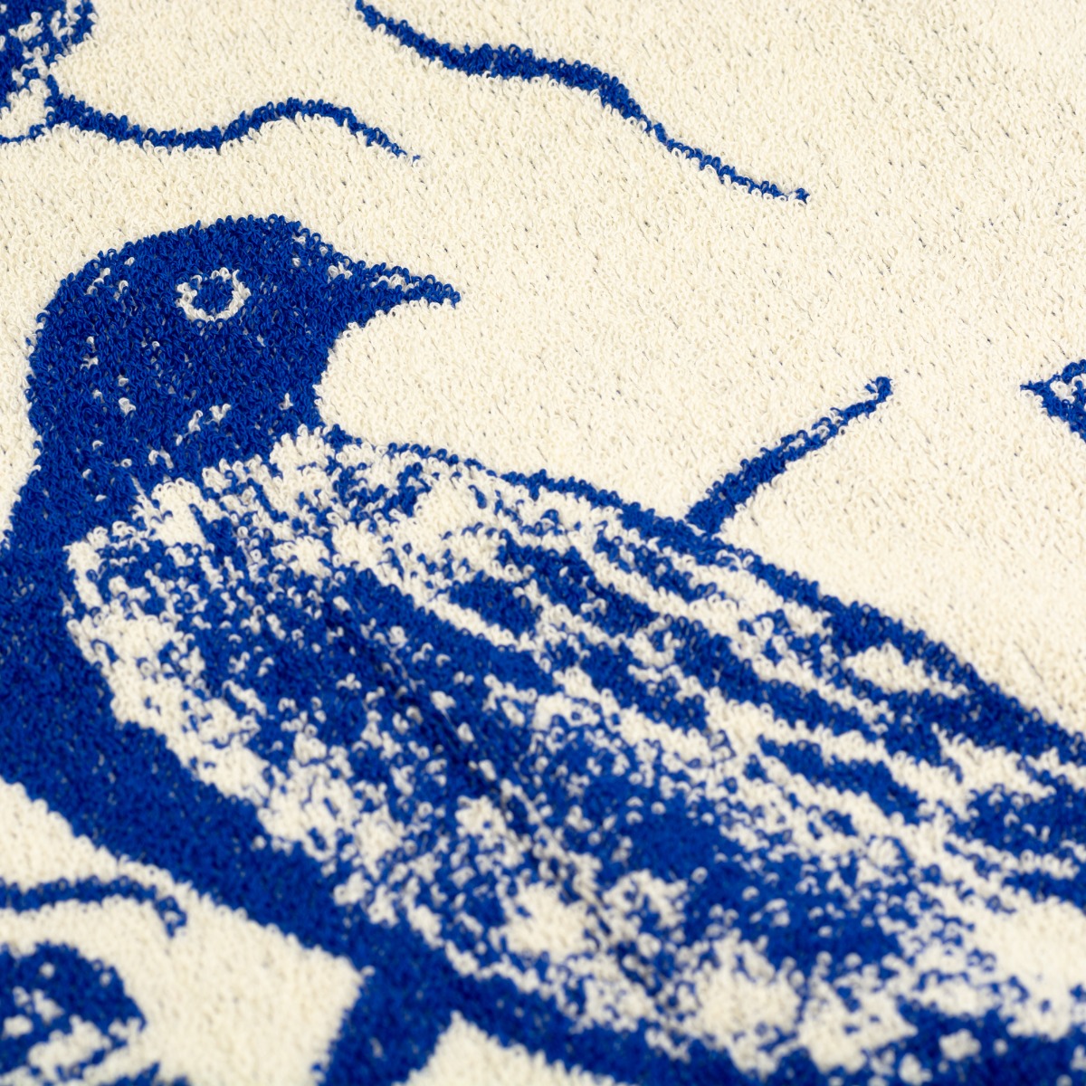 Bunzlau Castle Keukendoek Delfts Blue Bird Royal Blue
