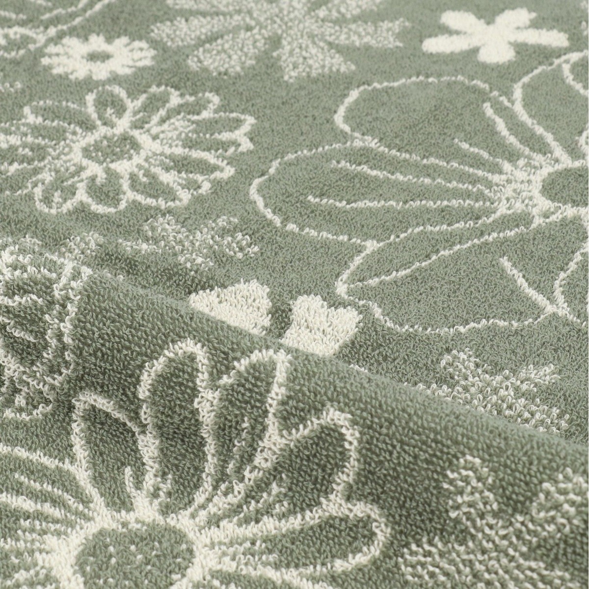 Bunzlau Castle Keukendoek Flowerbed Dark Green