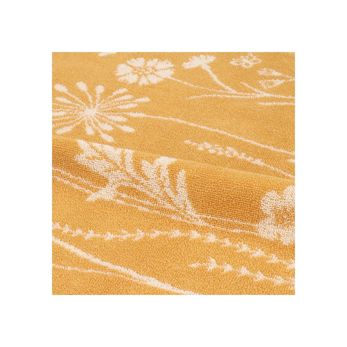 Bunzlau Castle Keukendoek Wild Flowers Yellow GOTS