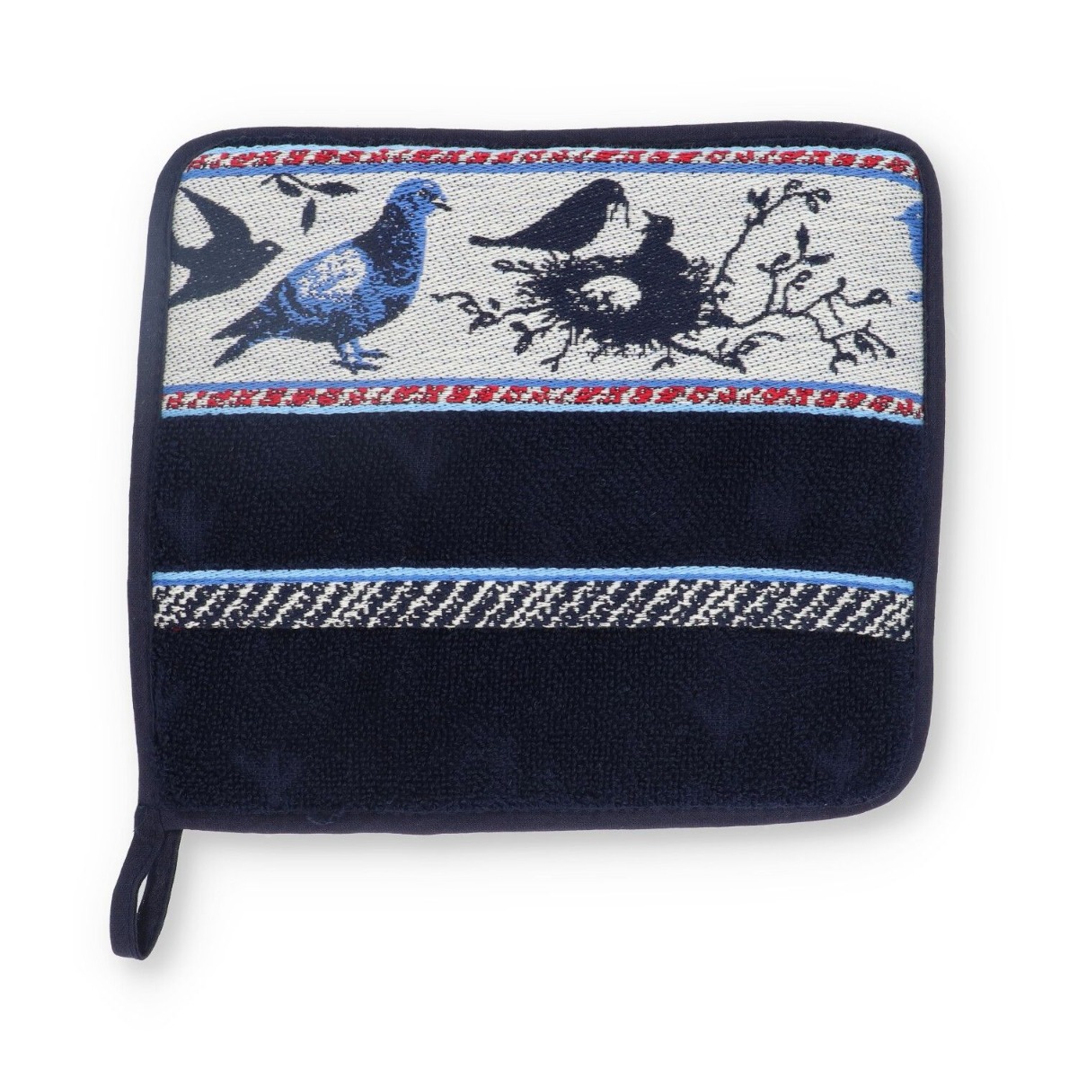 Bunzlau Castle Pannenlap CE Birds Dark Blue
