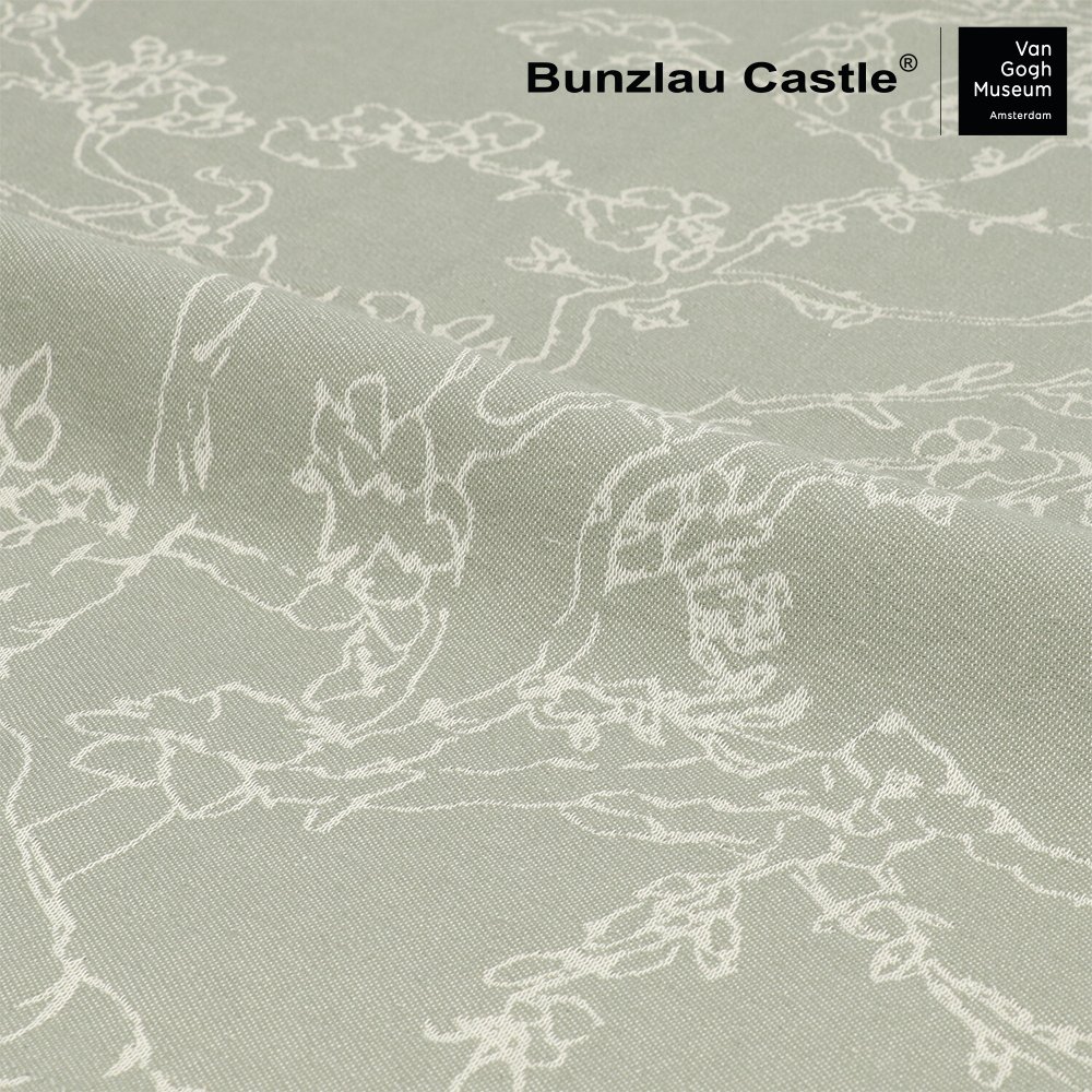 Bunzlau Castle Theedoek Van Gogh Almond Blossom Dark Green