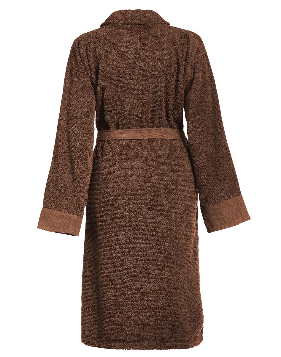 Essenza Badstof Badjas Connect Organic Uni Leather Brown