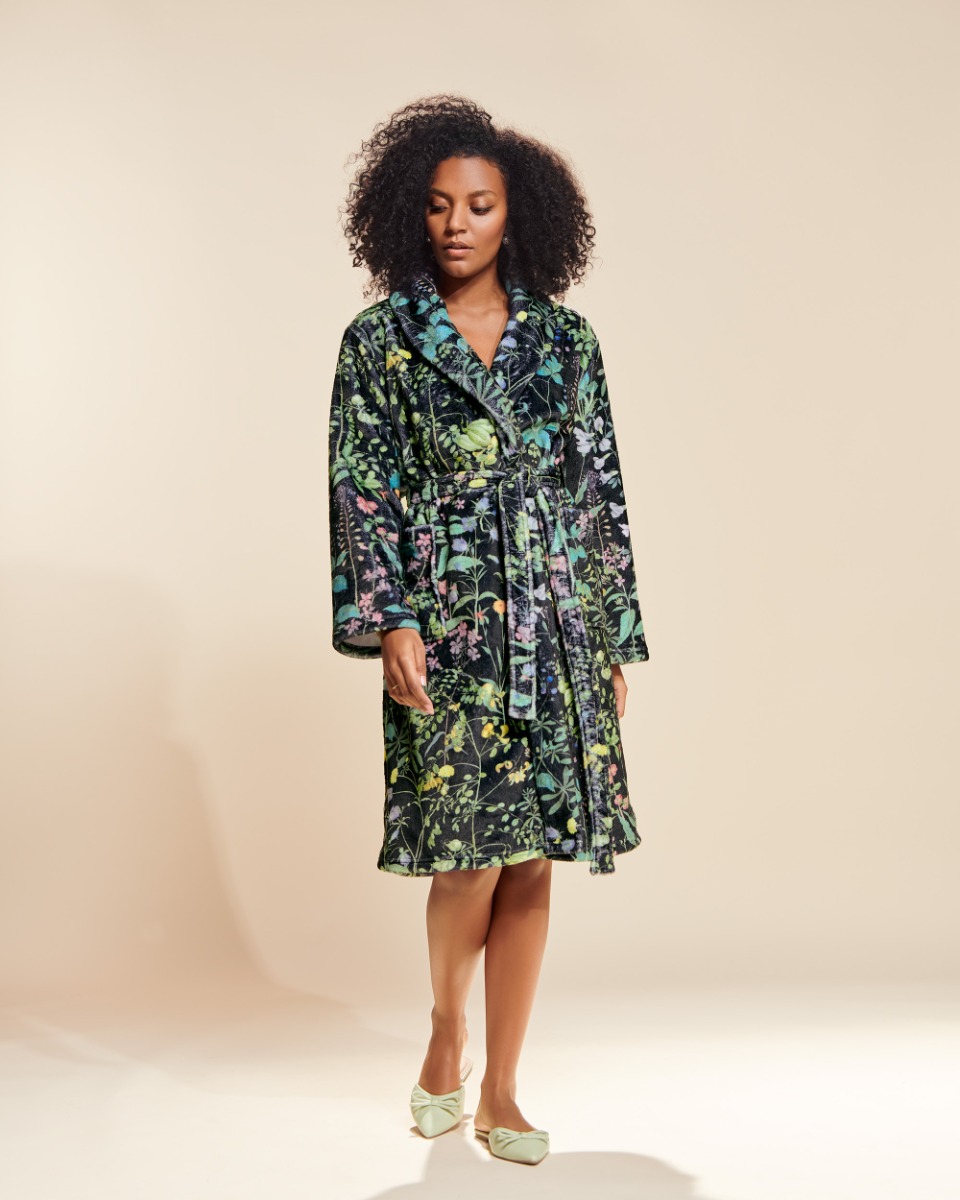 Essenza Fleece Badjas Steff Augustine Anthracite