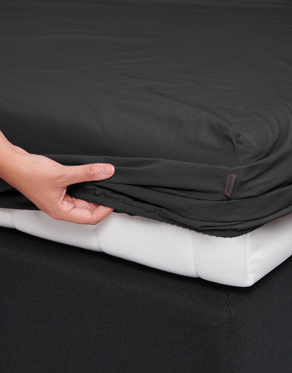 Essenza Hoeslaken 300 count Satijn Minte Anthracite