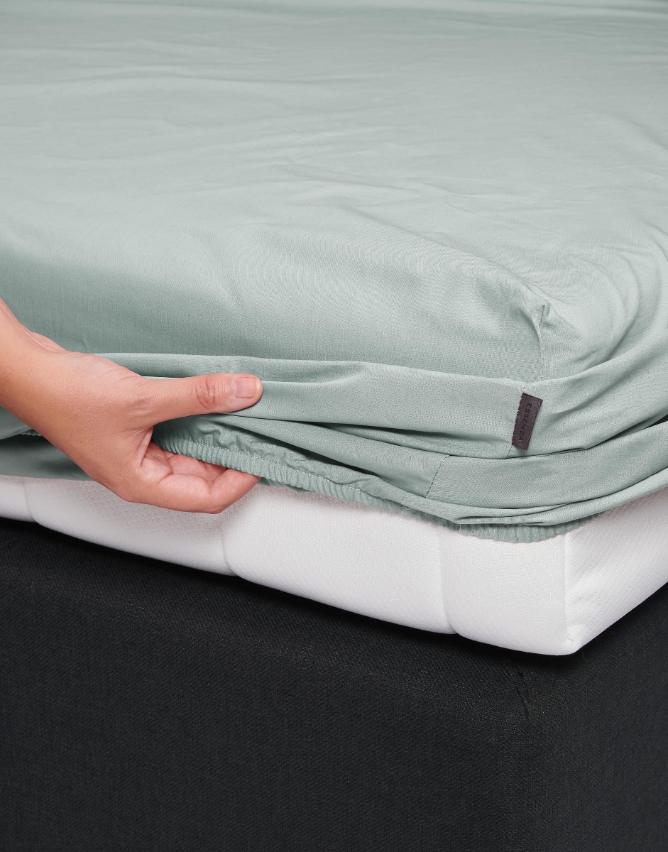 Essenza Hoeslaken 300 count Satijn Minte Dusty Green