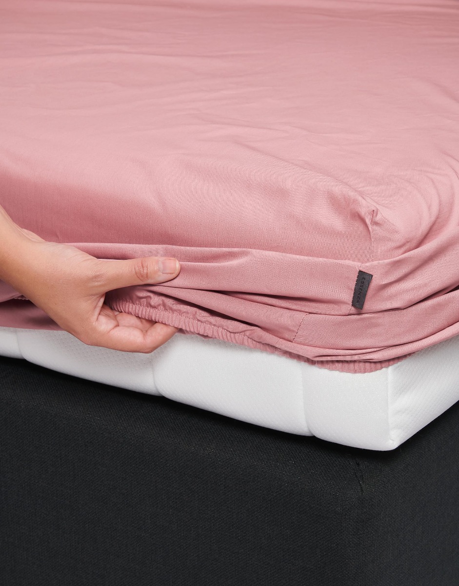 Essenza Hoeslaken 300 count Satijn Minte Dusty Rose