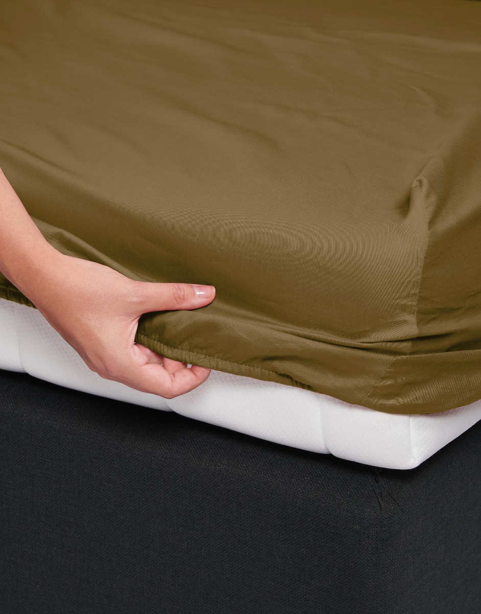 Essenza Hoeslaken 300 count Satijn Minte Olive