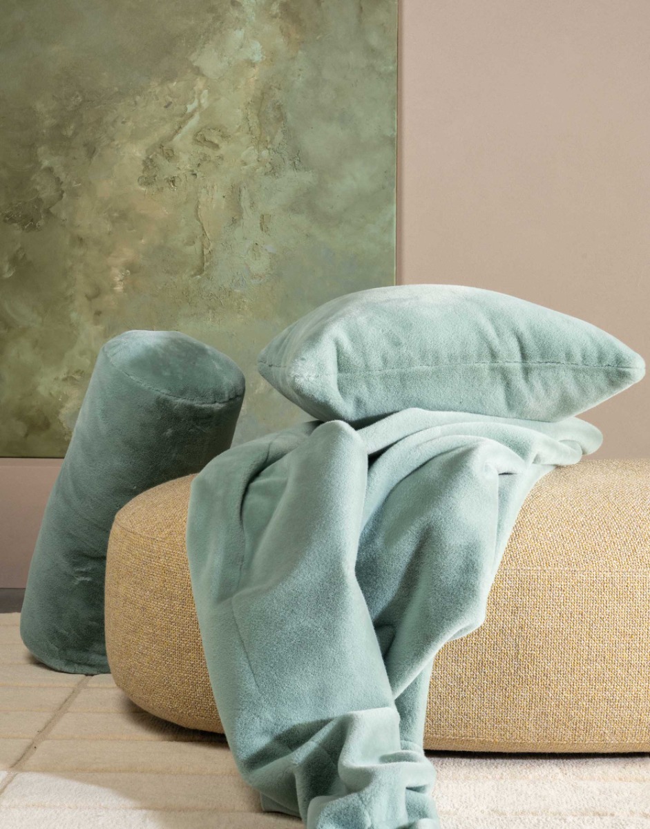 Essenza Plaid Furry Surf Green 150x200
