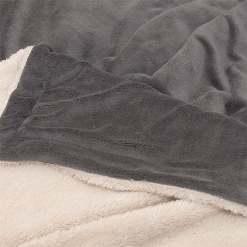 Unique Living Fleece Plaid Lars Dark Grey 150x200