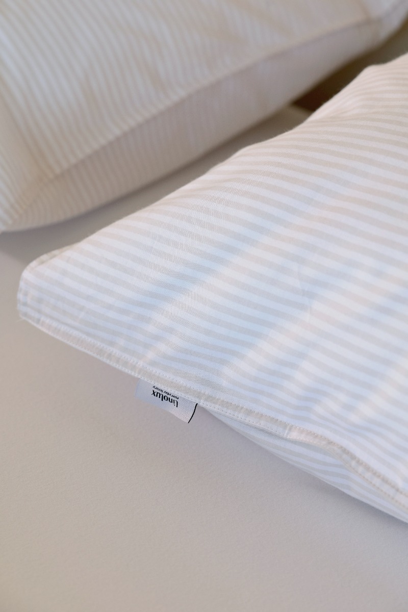 Linolux Kussensloop Fresh Stripe Sand 60x70