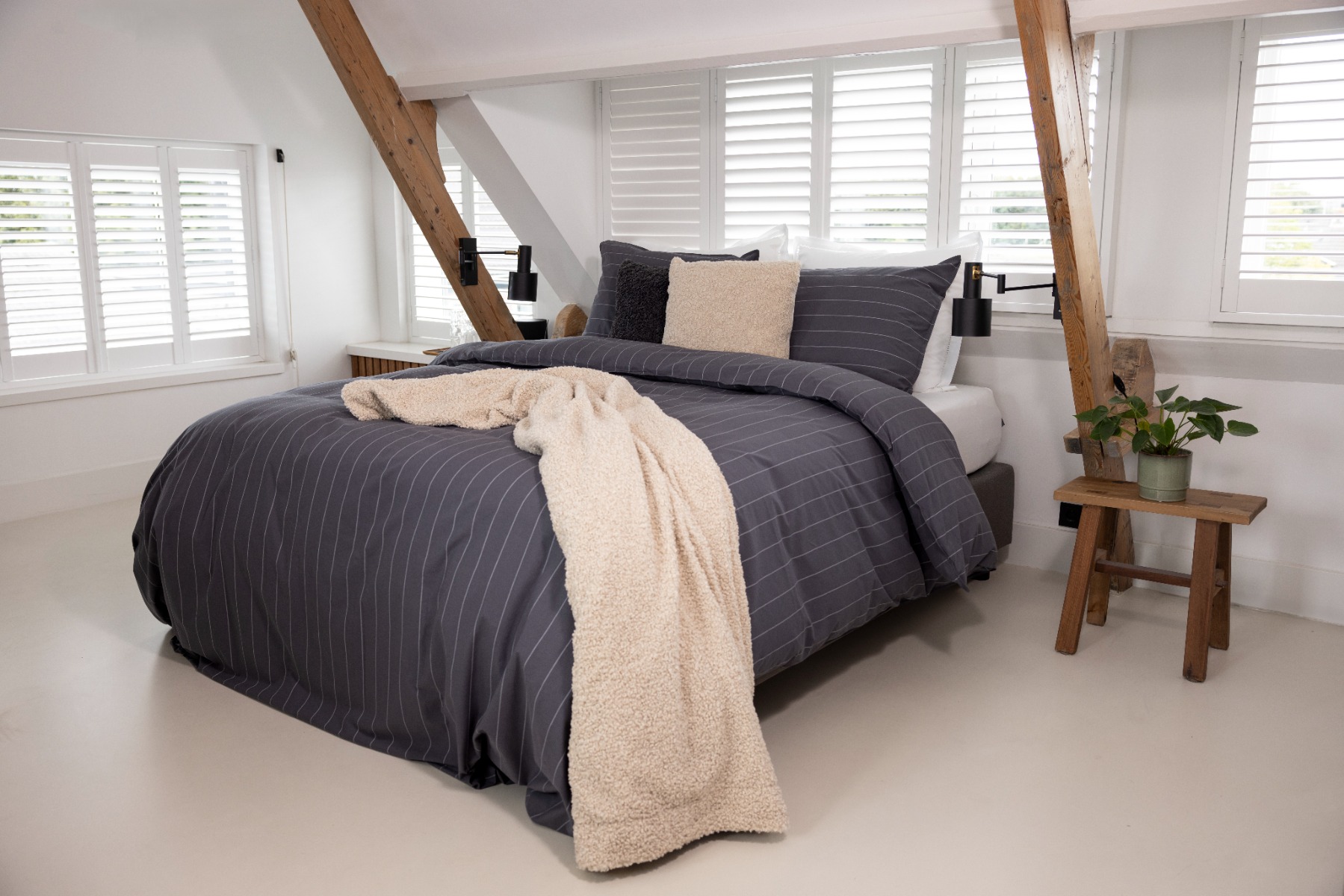 Livello Fleece Plaid Ollie Natural