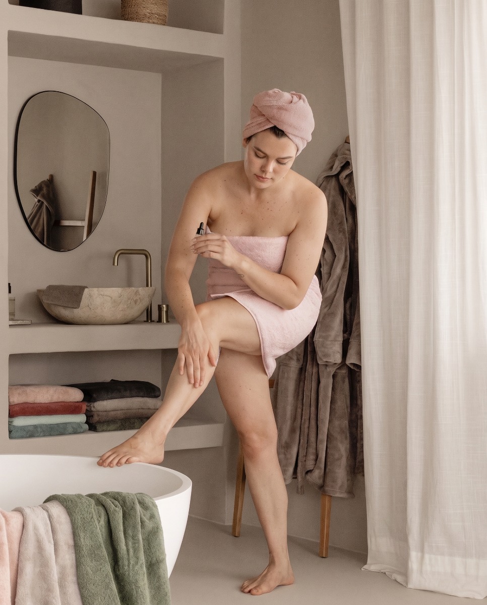 Linolux Haarhanddoek Home Blush
