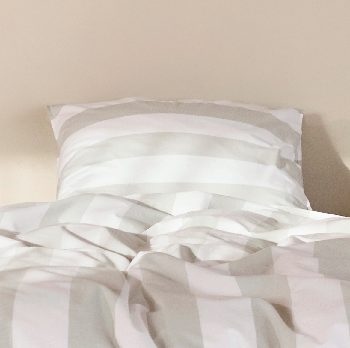 Linolux Kussensloop Beach Stripe Mineral Green 60x70