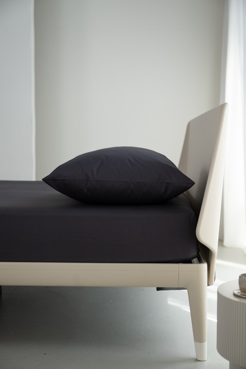 Linolux Kussensloop Katoen Perkal Anthracite 2x 60x70