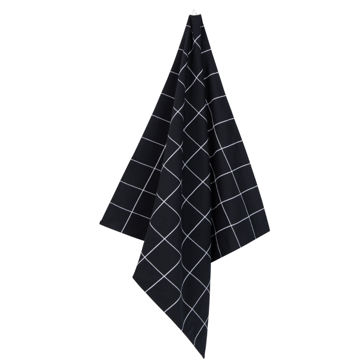 Linolux Theedoek Grote Ruit Black