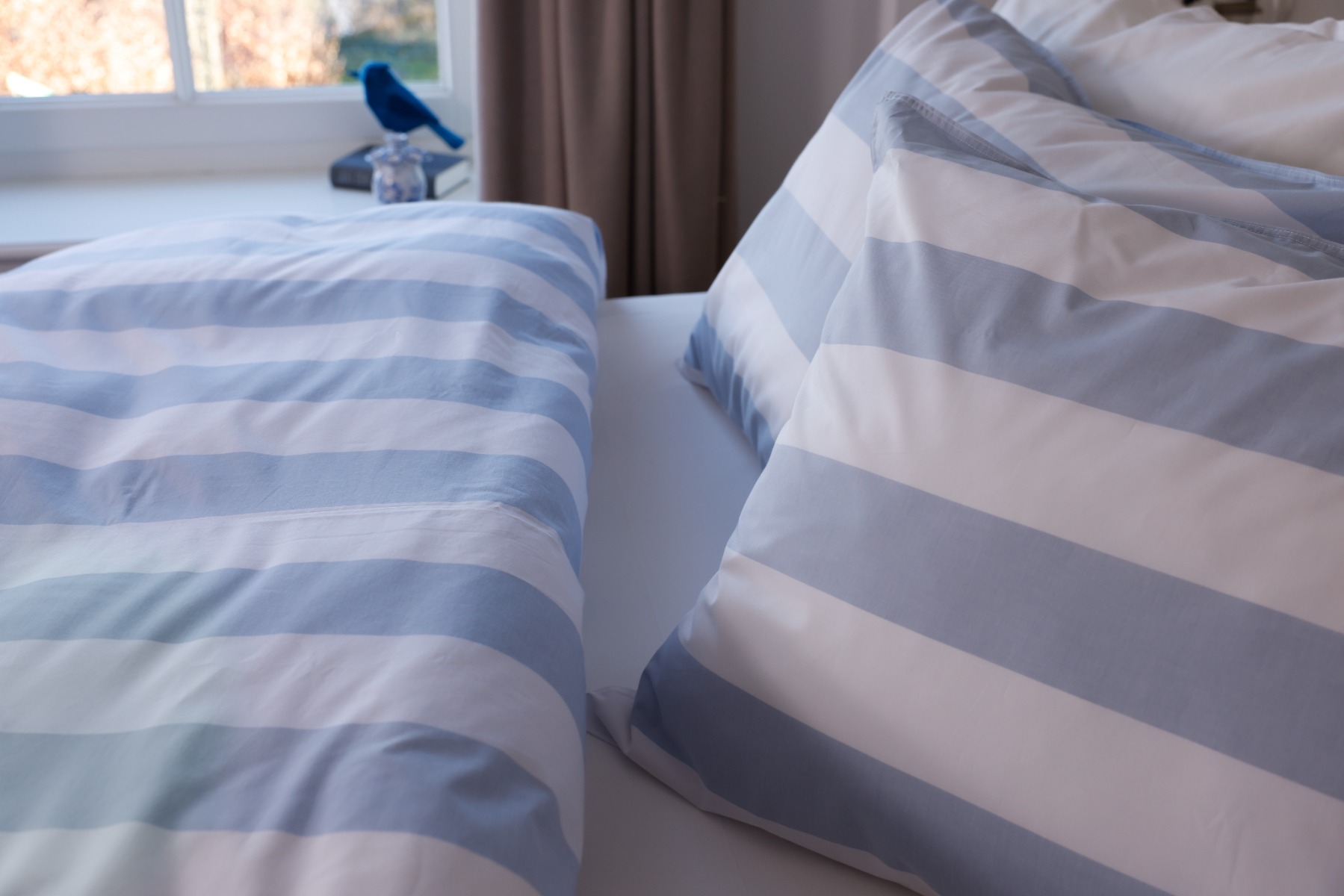 Livello Dekbedovertrek Beach Stripe Blue