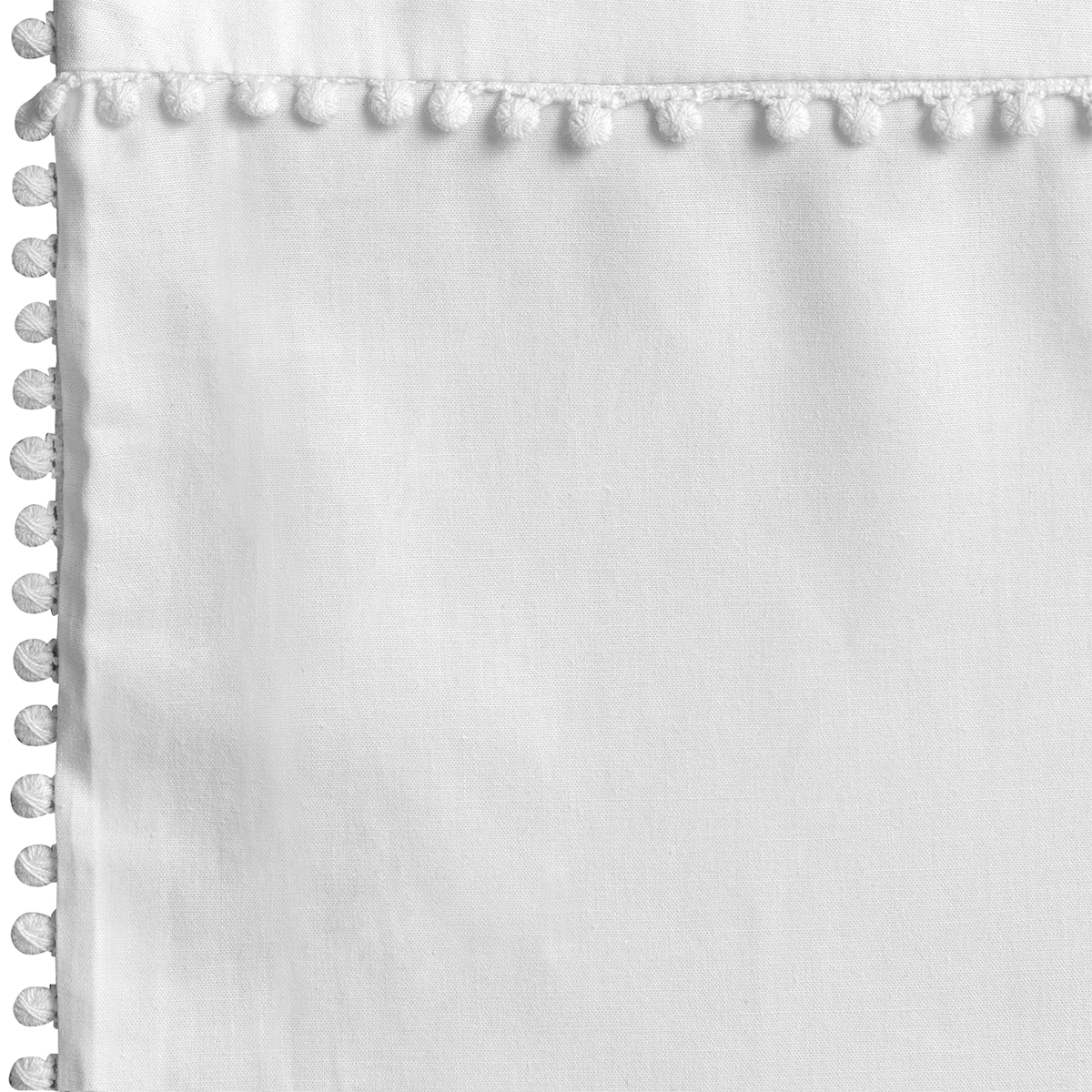 Livello Dekbedovertrek Pompom White