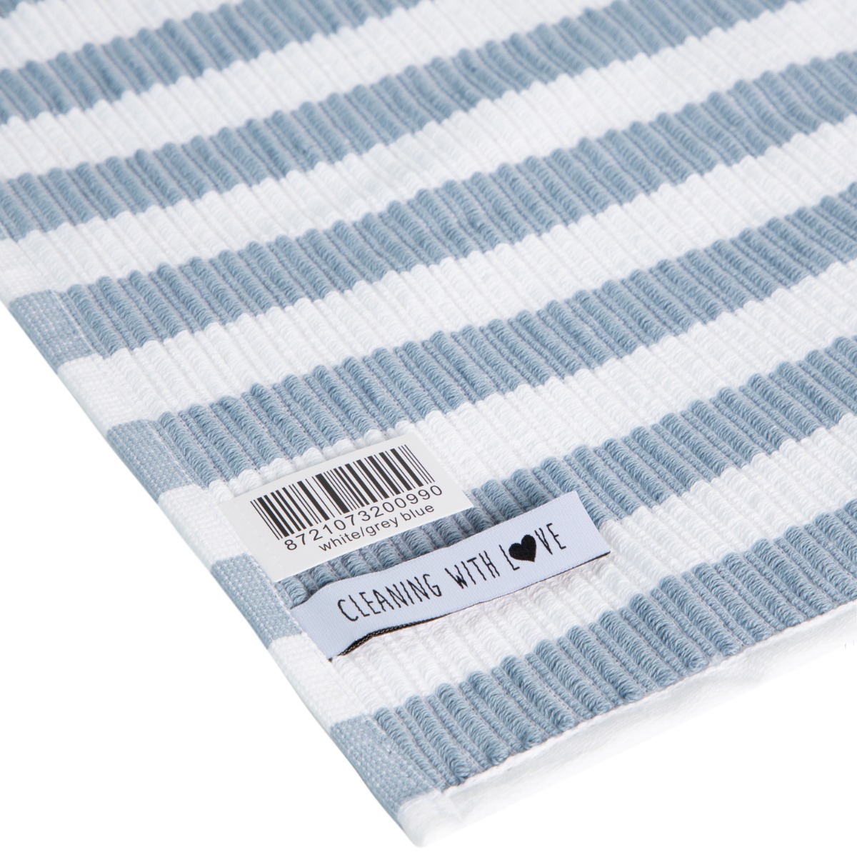 Linolux Vaatdoek White/Grey Blue 