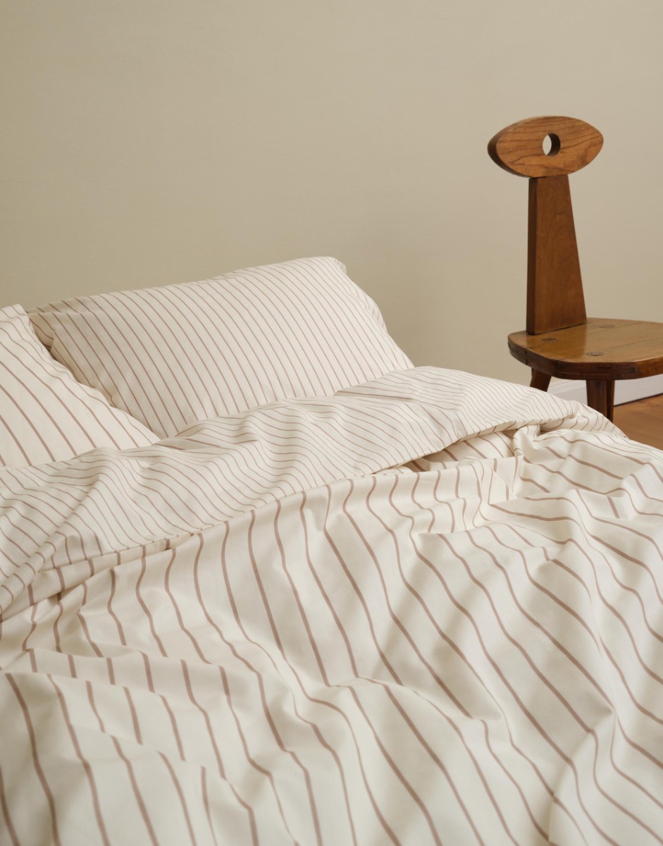 Marc O'Polo Dekbedovertrek Eino Chalky Sand