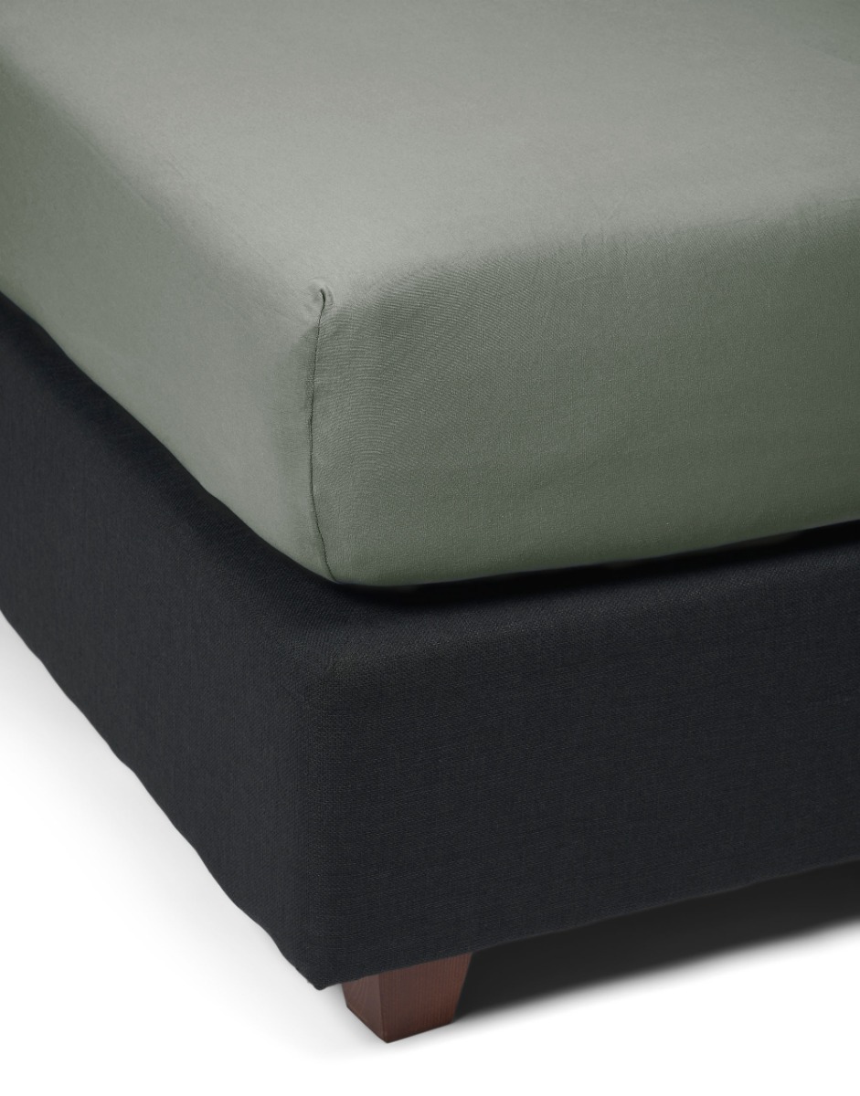Marc O'Polo Hoeslaken Premium Organic Jersey Soft Green