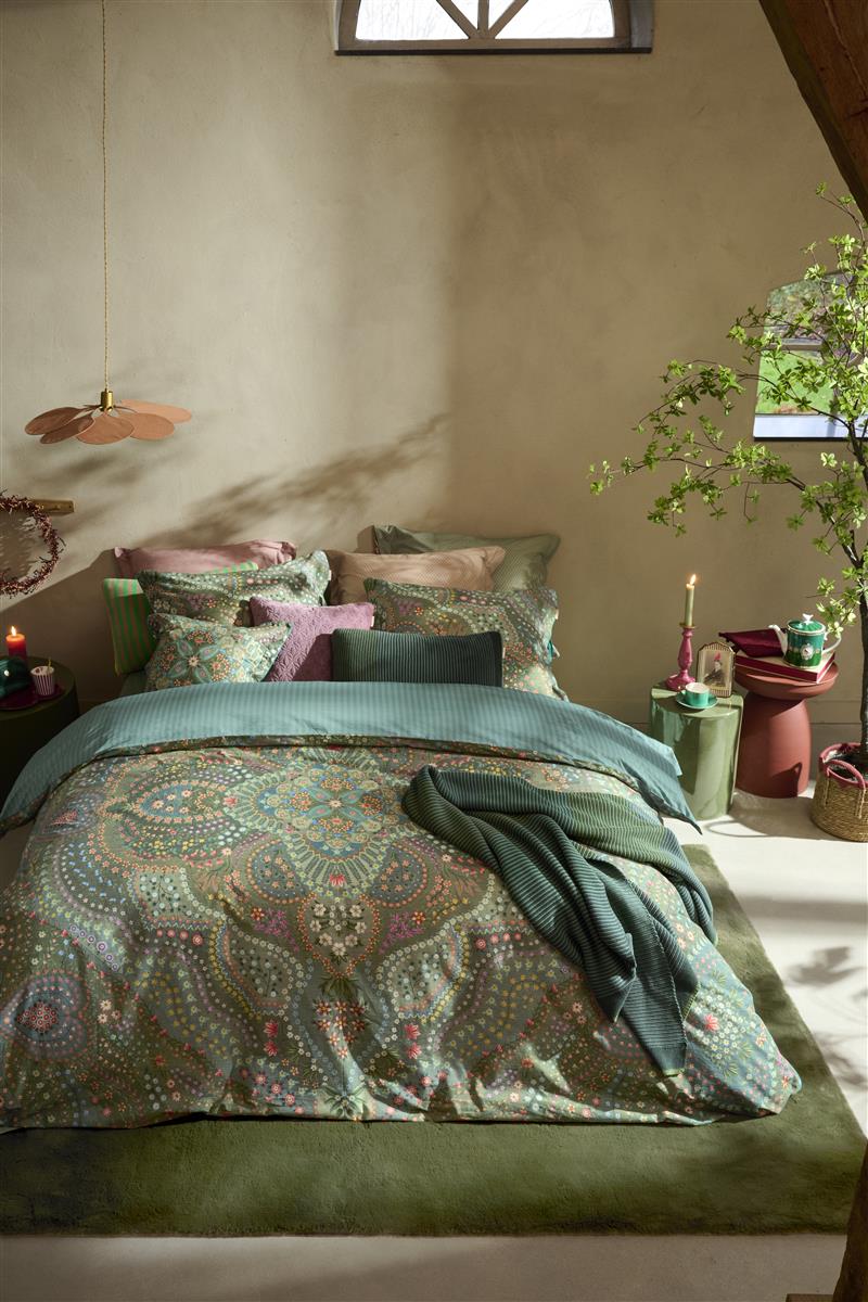 Pip Studio Dekbedovertrek Alfombra Green