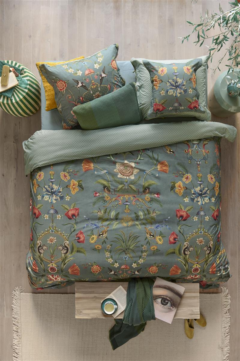 Pip Studio Dekbedovertrek Botanico Verde Blue