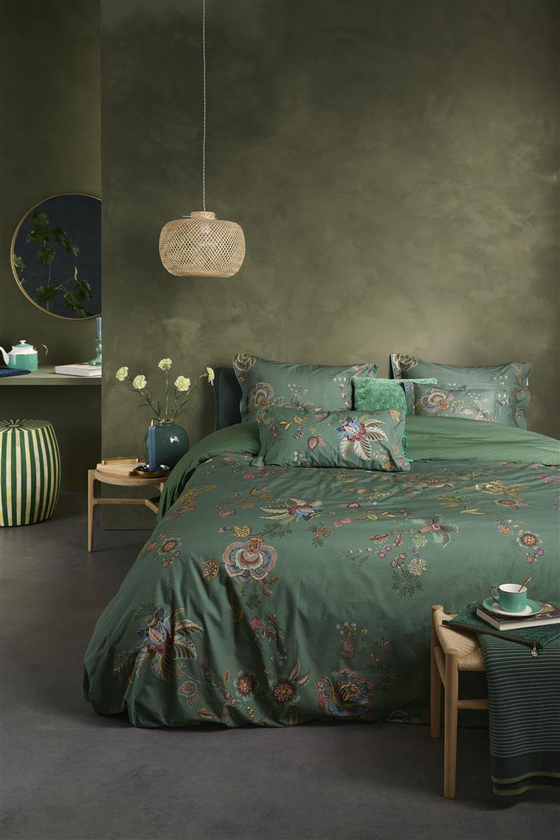 Pip Studio Dekbedovertrek Cece Fiore Green