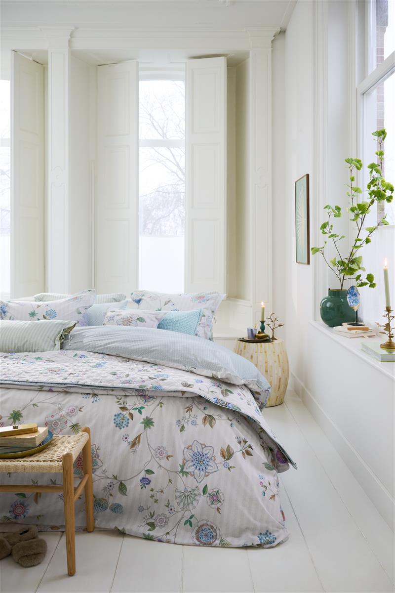 Pip Studio Dekbedovertrek Flores Bailando Offwhite