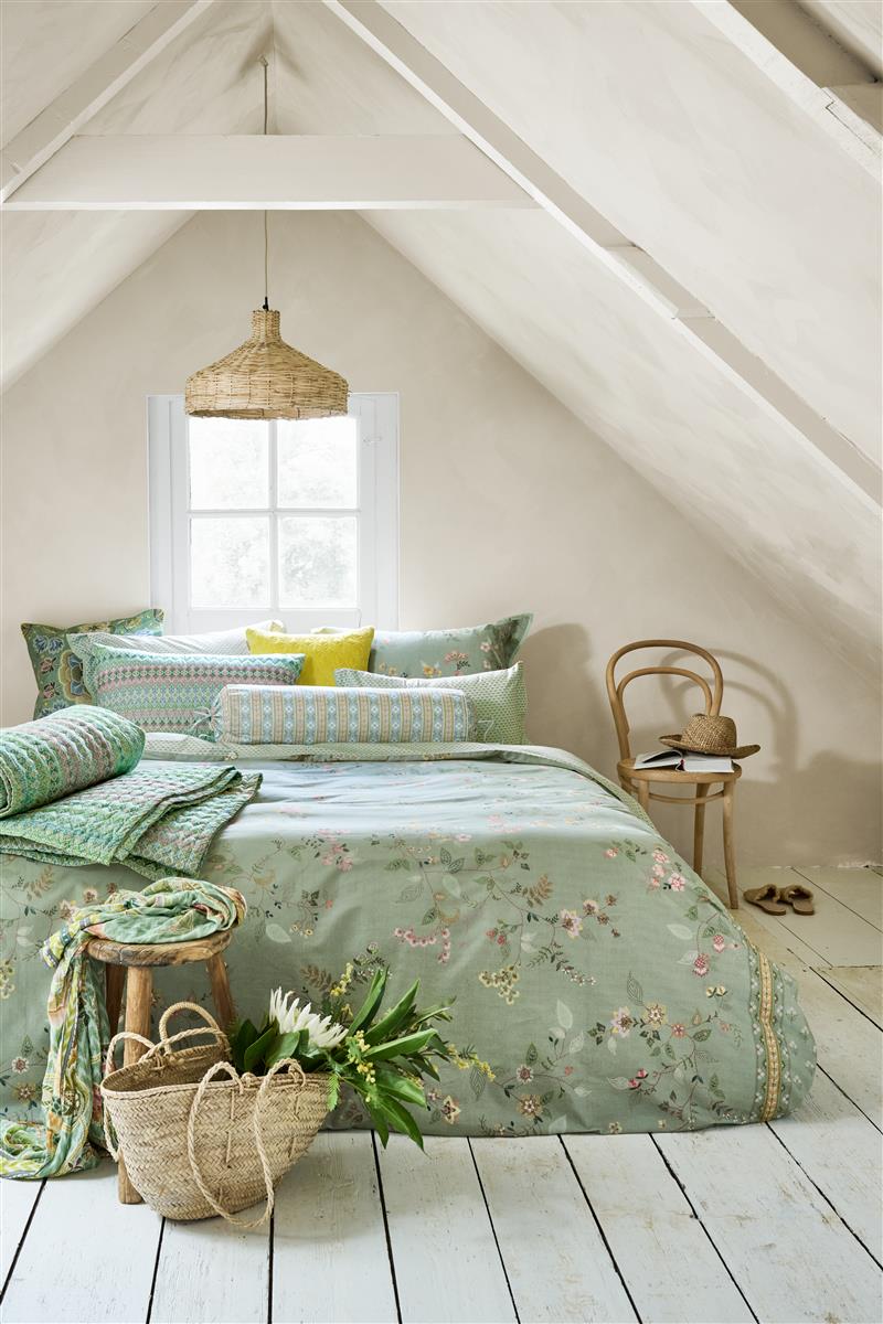 Pip Studio Dekbedovertrek Kili Flower Green