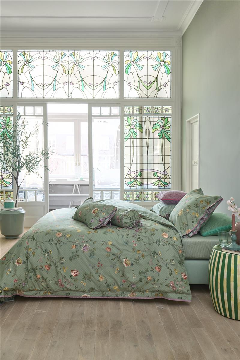 Pip Studio Dekbedovertrek La Dolce Vita Green