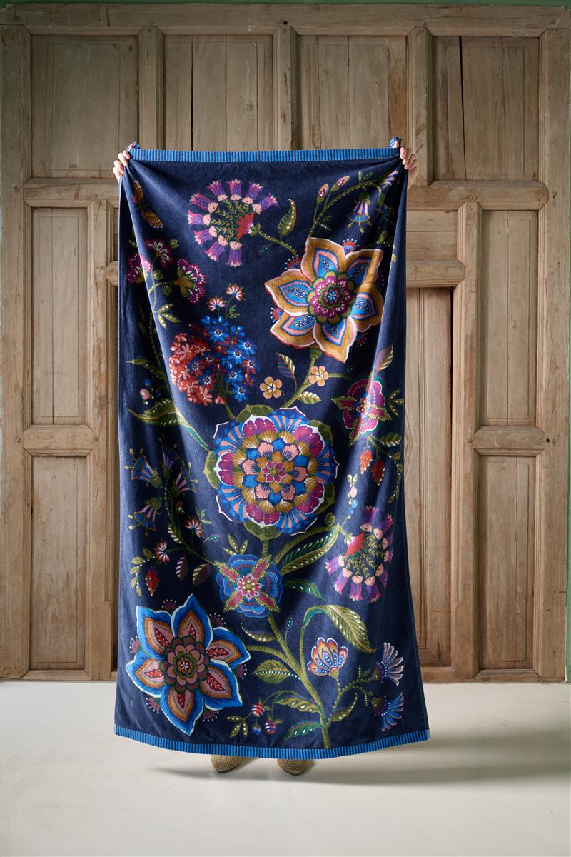 Pip Studio Strandlaken Viva La Vida Dark Blue 100x180