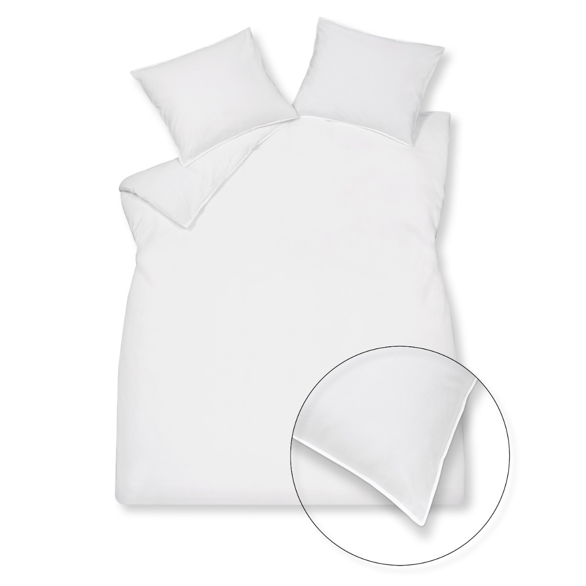 Vandyck Dekbedovertrek Washed Cotton White