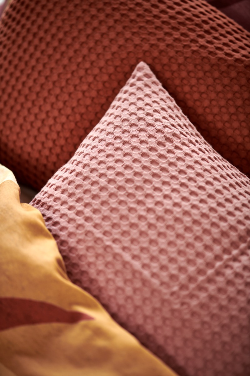Vandyck Kussensloop Wafel Pique Ash Rose 40x55