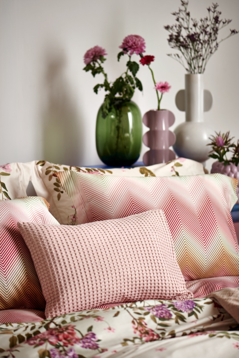 Vandyck Kussensloop Wafel Pique Sepia Pink 40x55
