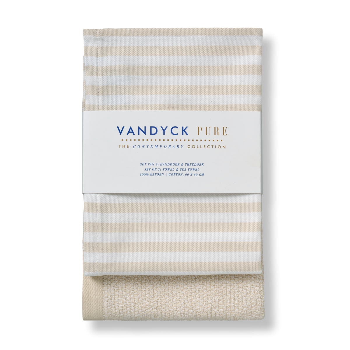 Vandyck Pure Kitchen Keukendoek + Theedoek Desert