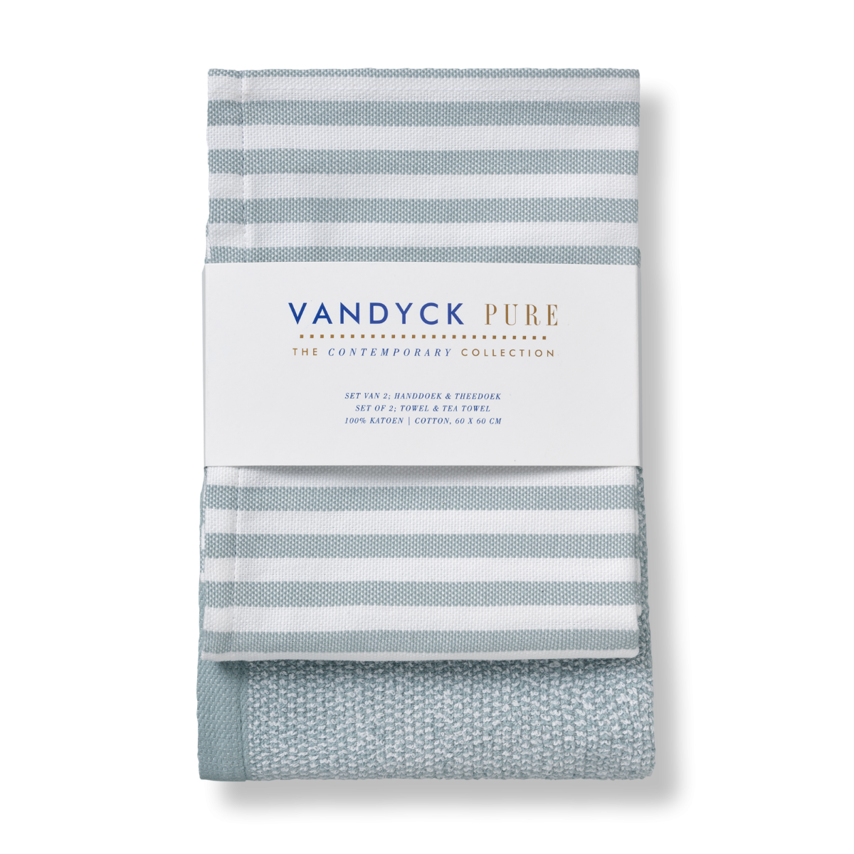 Vandyck Pure Kitchen Keukendoek + Theedoek Pearl Blue