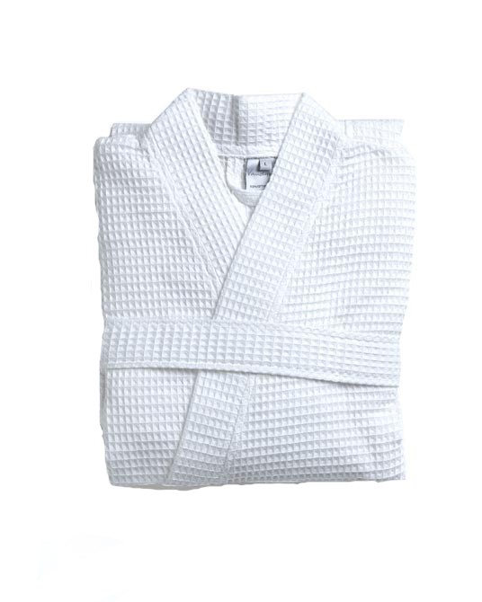 Vandyck Wafel Badjas Biarritz White