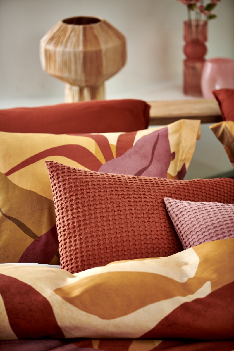 Vandyck Zomerdeken Wafel Pique Rusty Brown