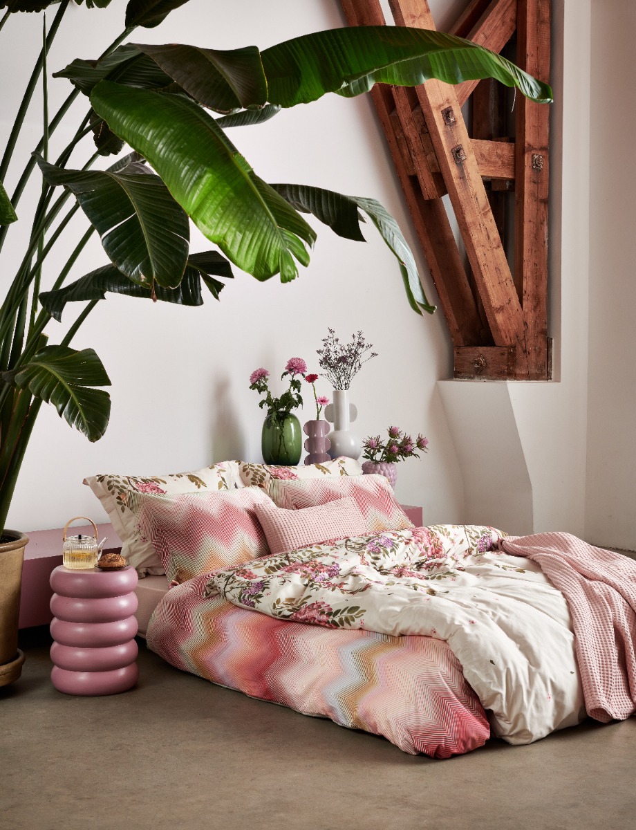 Vandyck Zomerdeken Wafel Pique Sepia Pink