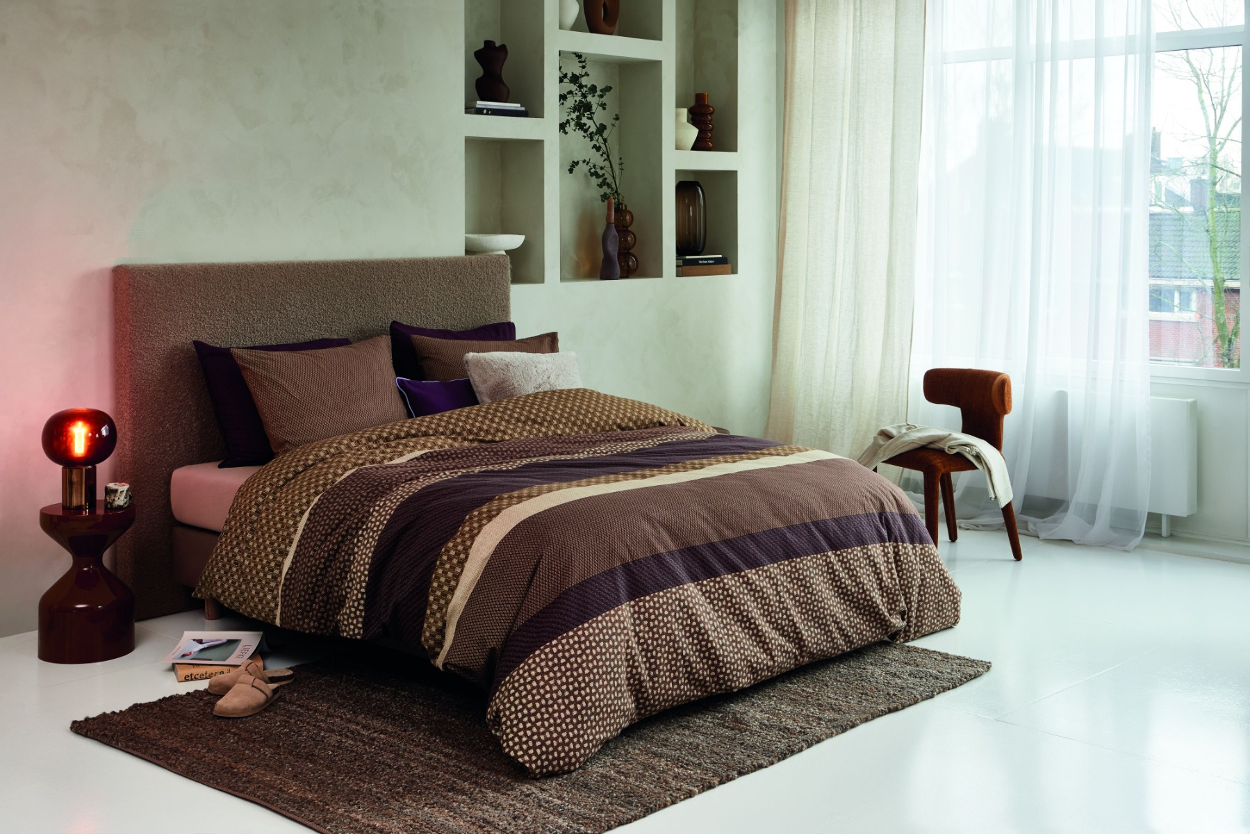 Beddinghouse Dekbedovertrek Flanel Fera Brown