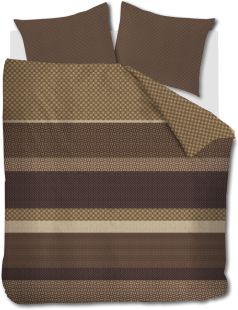 Beddinghouse Dekbedovertrek Flanel Fera Brown